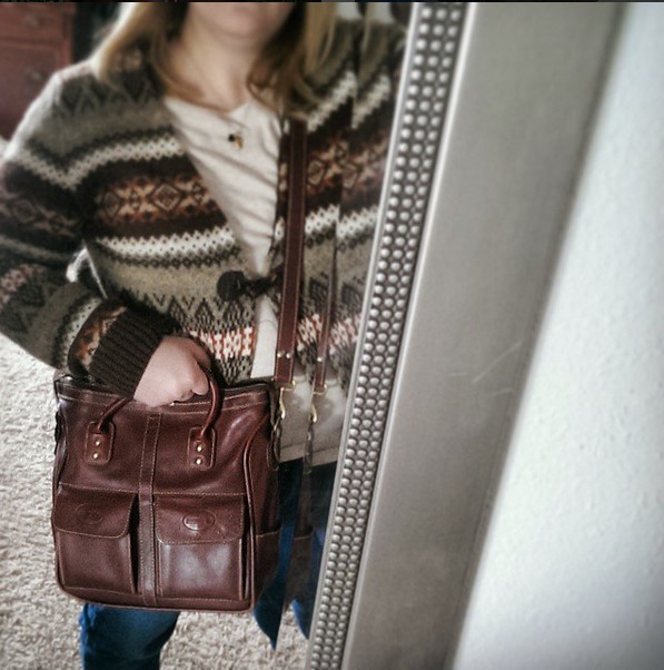 JW Hulme Mini Excursion Tote in Oxblood