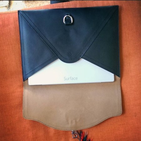 The Perfect Leather Bag Black Envelope Clutch Saddleback Leather 1