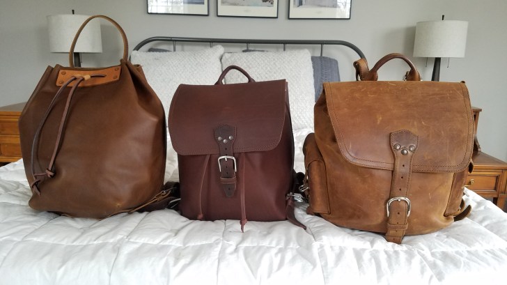 20190223_151342Saddleback Leather Bucket Backpack, Drawstring Backpack, Medium Simple Backpack