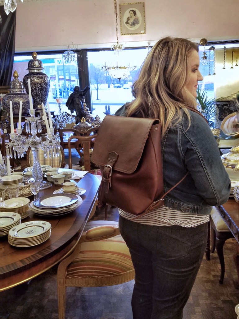 Saddleback Leather Drawstring Backpack